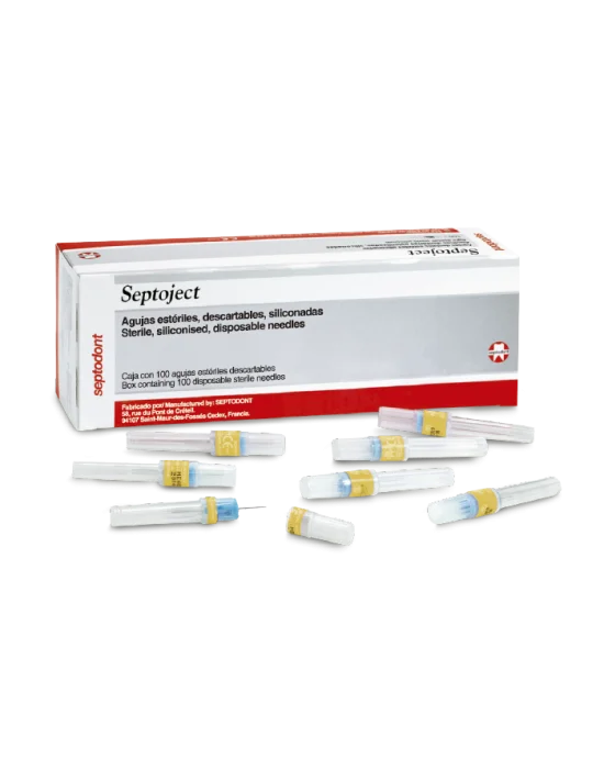 AGUJA DENTAL LARGA 27G C/100 PZAS SEPTOJECT