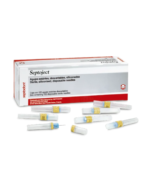 AGUJA DENTAL LARGA 27G C/100 PZAS SEPTOJECT