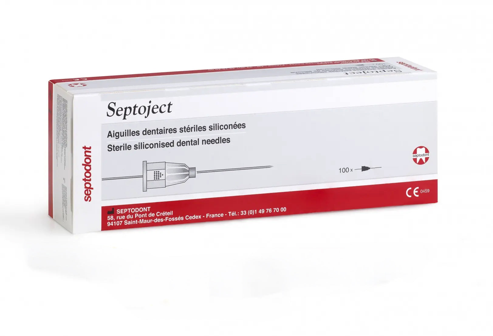 AGUJA DENTAL EX-CORTA 30G C/100 PZAS SEPTOJECT