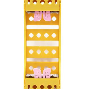 CASSETTE DE PLASTICO AUTOCLAVABLE P/4 INSTRUMENTOS AMARILLO ARGEL
