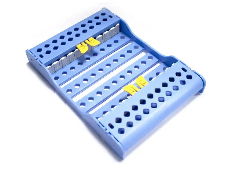 CASSETTE DE PLASTICO AUTOCLAVABLE P/10 INSTRUMENTOS AZUL ARGEL