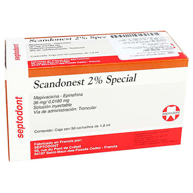 ANESTESICO SCANDONEST 2% C/50 PZAS SEPTODONT
