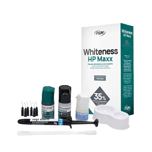 Blanqueamiento Dental Whiteness HP Maxx Verde FGM para 3 Pacientes