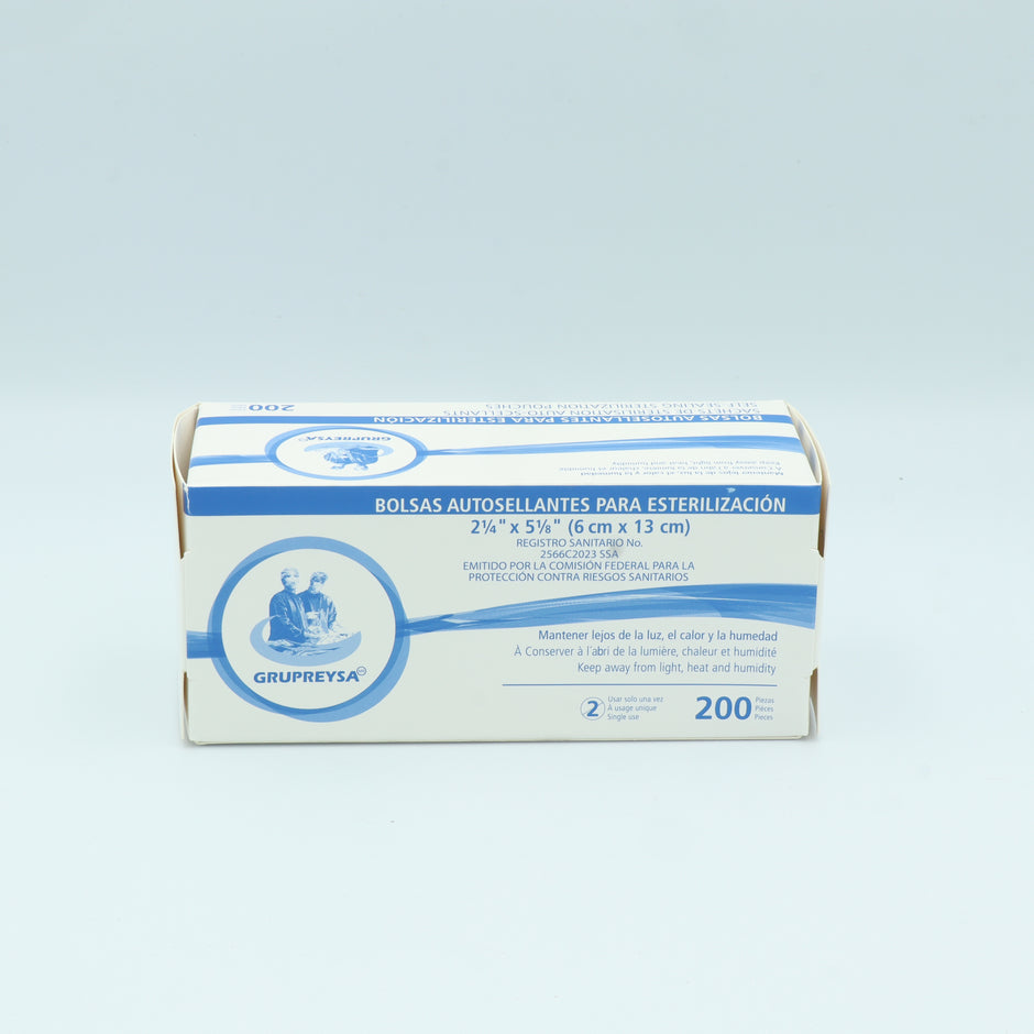 BOLSA P/ESTERILIZAR 6X13 CM C/200 PZAS REYSA