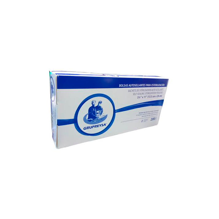 BOLSA P/ESTERILIZAR 6X10 CM C/200 PZAS REYSA