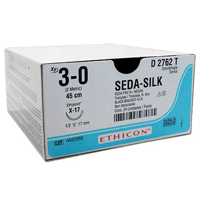 SUTURA SEDA SILK 3-0  ETHICON