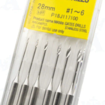 FRESA GATES GLIDEN #1-6 DE 28MM C/6 PZAS DENTSPLY