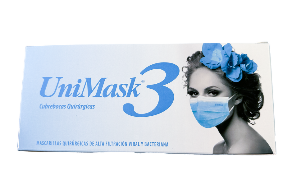 Cubrebocas Unimask3 Azul