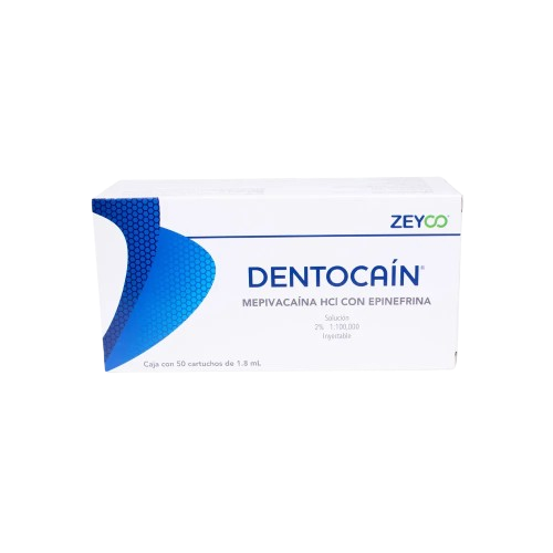 ANESTESICO DENTOCAIN 2% C/50 PZAS ZEYCO
