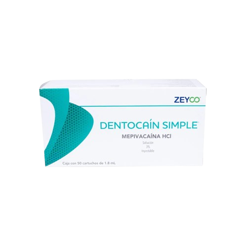ANESTESICO DENTOCAIN 3% C/50 PZAS ZEYCO