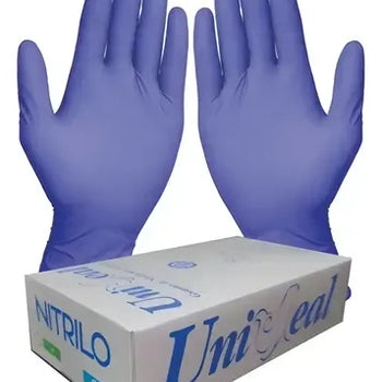 GUANTE NITRILO AZUL PURPURA CH C/100 PZAS UNISEAL