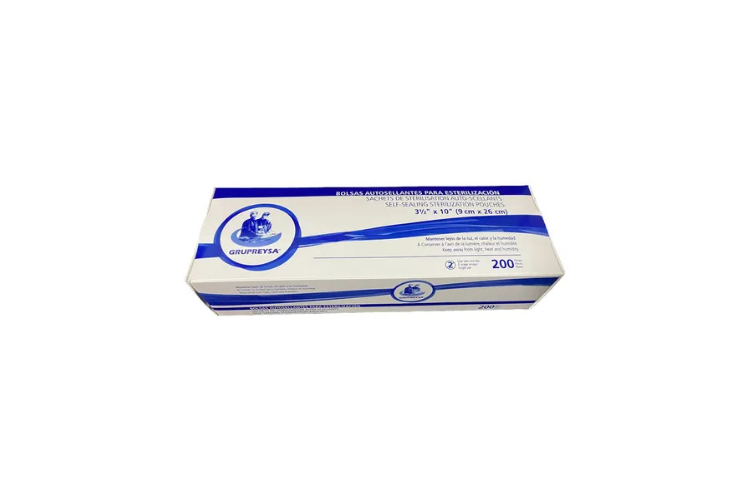 BOLSA P/ESTERILIZAR 9X26 CM C/200 PZAS REYSA