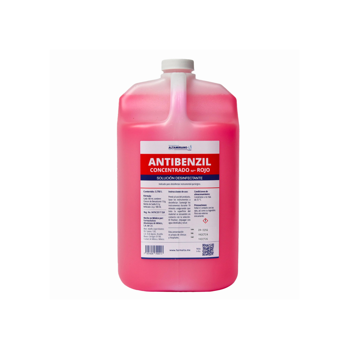 ANTIBENZIL 3.75 L. ROJO ALTAMIRANO