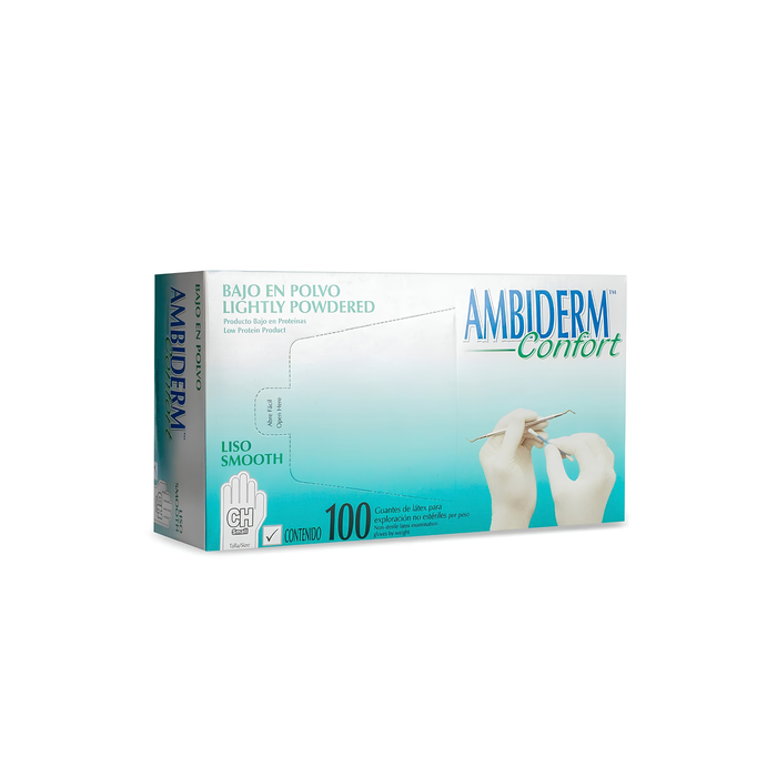 GUANTE CONFORT CH C/100 PZAS AMBIDERM