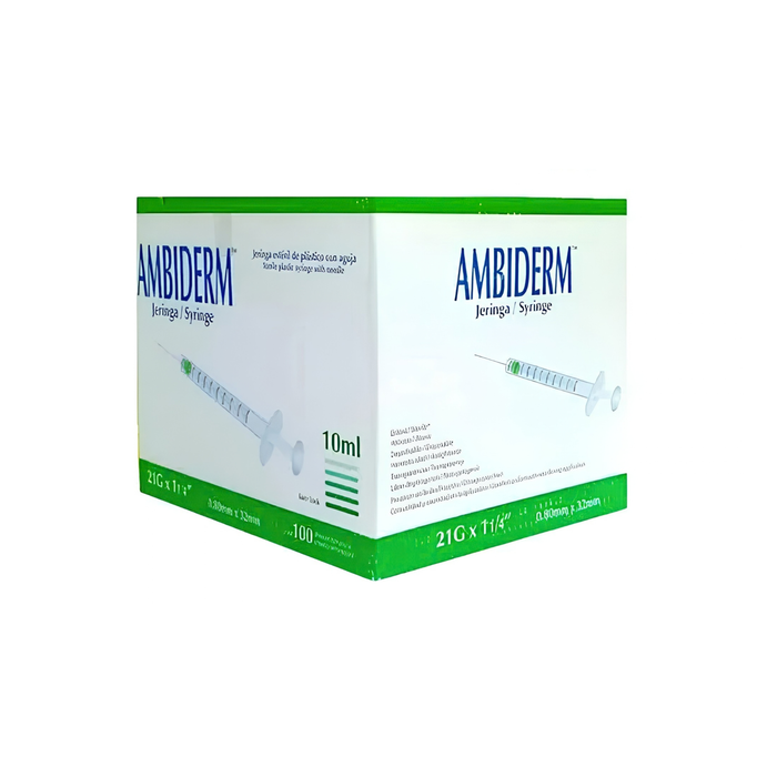 JERINGA 10ML C/100 PZAS AMBIDERM
