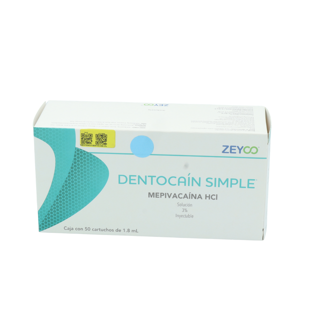 ANESTESICO DENTOCAIN 3% C/50 PZAS ZEYCO
