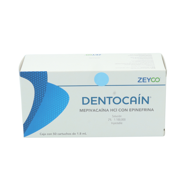 ANESTESICO DENTOCAIN 2% C/50 PZAS ZEYCO
