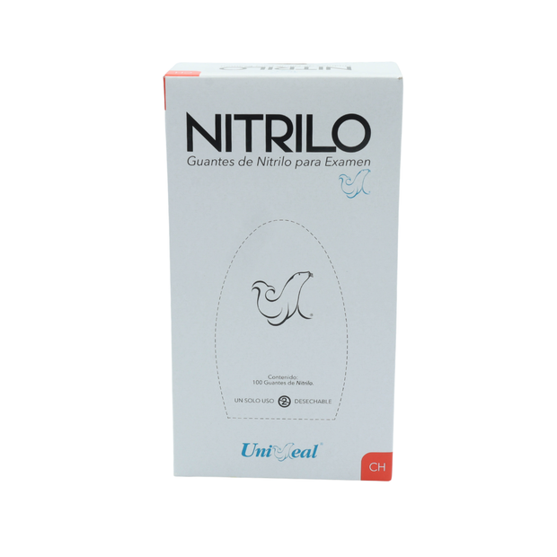 GUANTE NITRILO NEGRO CH C/100 PZAS UNISEAL