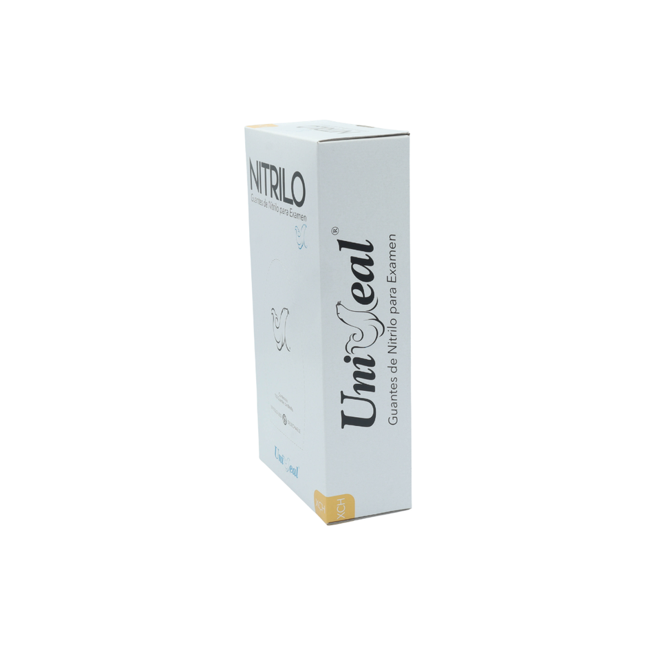 GUANTE NITRILO NEGRO XCH C/100 PZAS UNISEAL