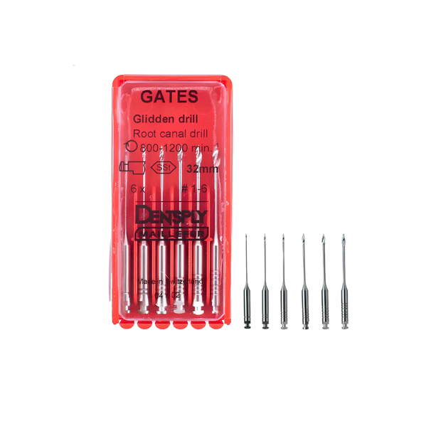 FRESA GATES GLIDDEN DRILL #1-6 32MM C/6 PZAS DENTSPLY