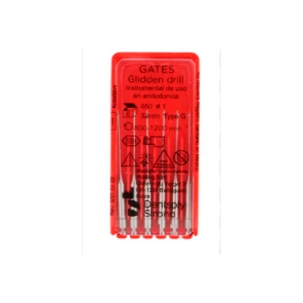 FRESA GATES GLIDEN #1 DE 32MM C/6 PZAS DENTSPLY