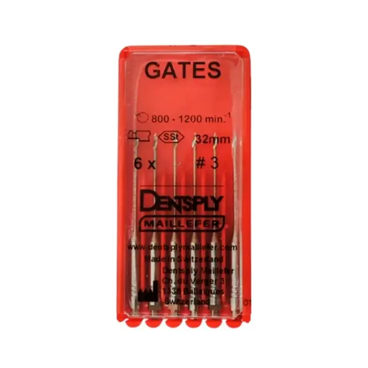 FRESA GATES PISO #1 DE 32MM C/6 PZAS DENTSPLY