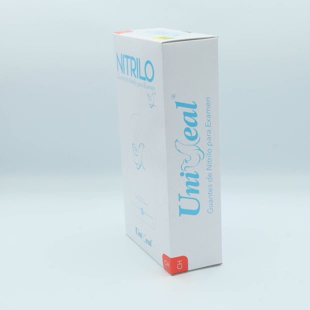 GUANTE NITRILO AZUL CH C/100 PZAS UNISEAL