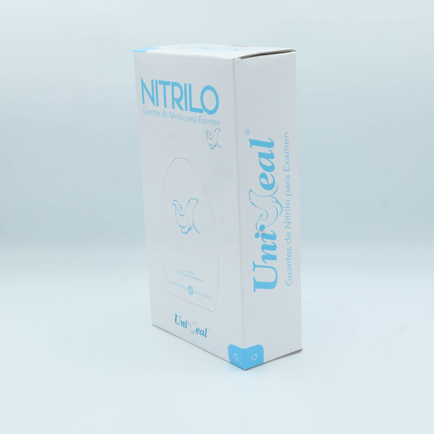 GUANTE NITRILO AZUL G C/100 PZAS UNISEAL