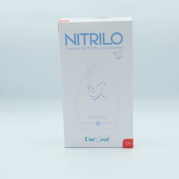 GUANTE NITRILO AZUL PURPURA CH C/100 PZAS UNISEAL