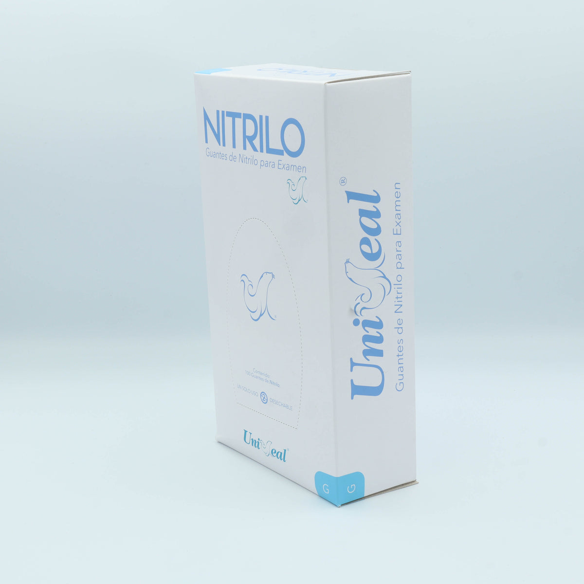 GUANTE NITRILO AZUL PURPURA G C/100 PZAS UNISEAL