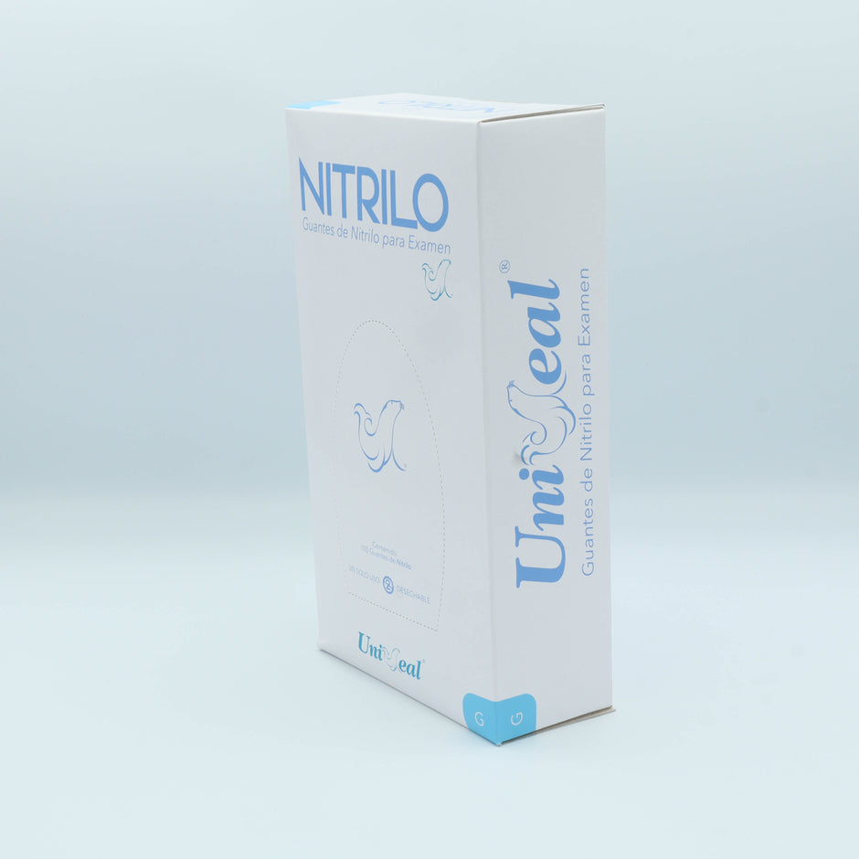 GUANTE NITRILO AZUL PURPURA G C/100 PZAS UNISEAL