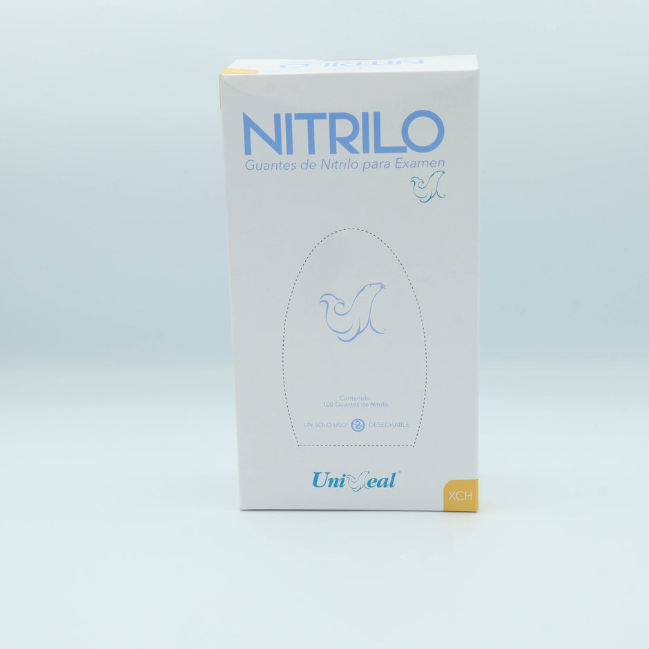 GUANTE NITRILO AZUL PURPURA XCH C/100 PZAS UNISEAL