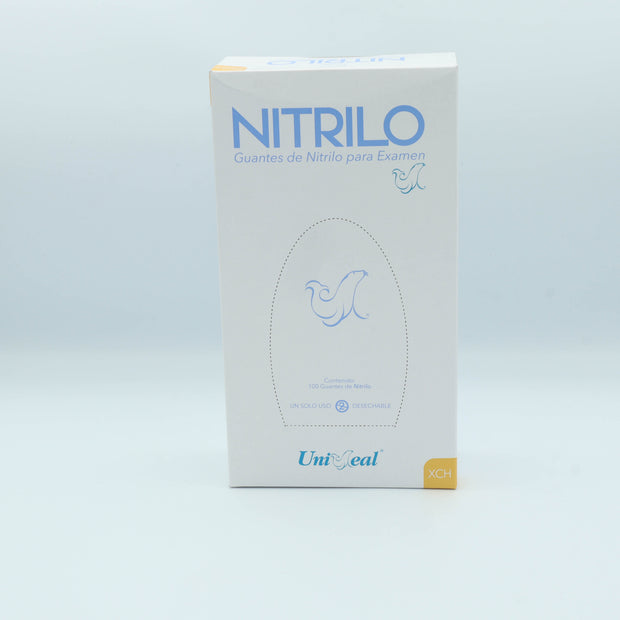 GUANTE NITRILO AZUL PURPURA XCH C/100 PZAS UNISEAL