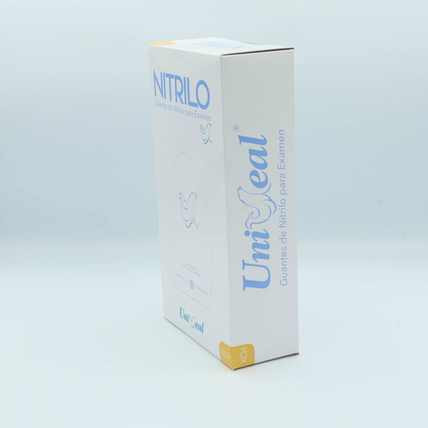 GUANTE NITRILO AZUL PURPURA XCH C/100 PZAS UNISEAL