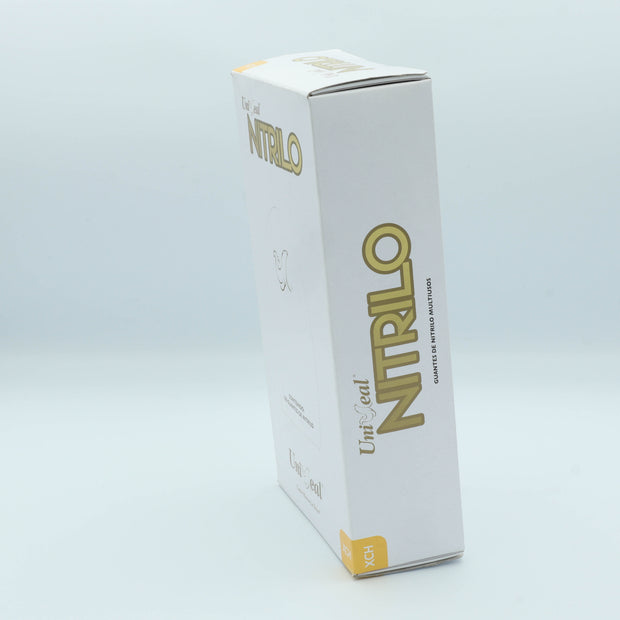 GUANTE NITRILO MULTIUSOS DORADO  METALICO XCH C/100 PZAS UNISEAL