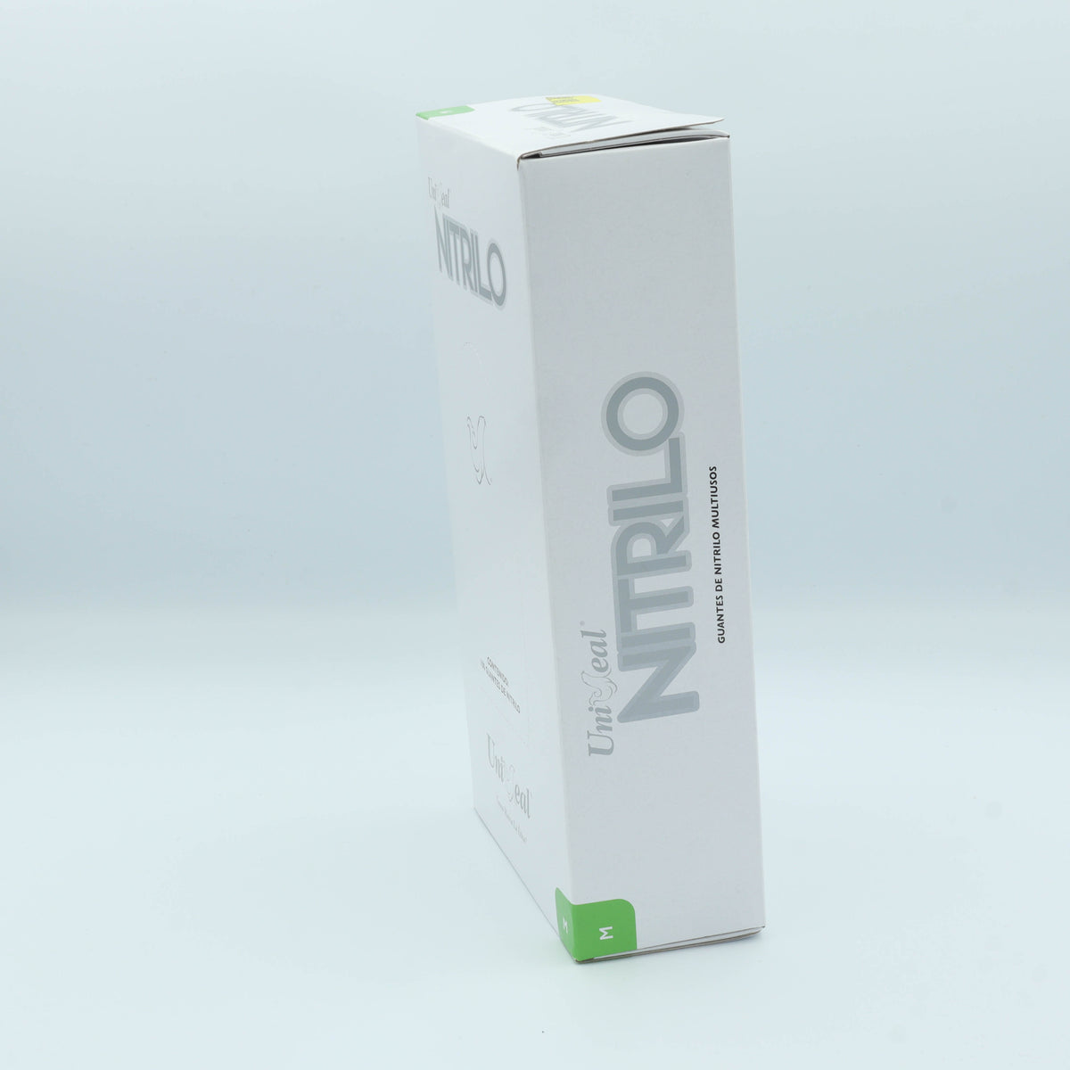 GUANTE NITRILO MULTIUSOS GRIS METALICO M C/100 PZAS UNISEAL