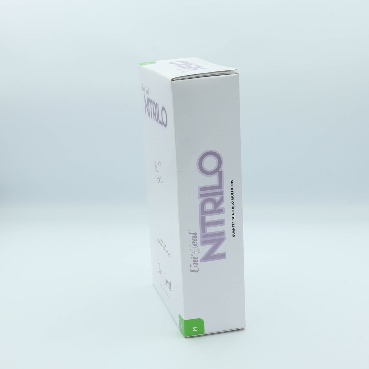 GUANTE NITRILO MULTIUSOS PURPURA METALICO M C/100 PZAS UNISEAL