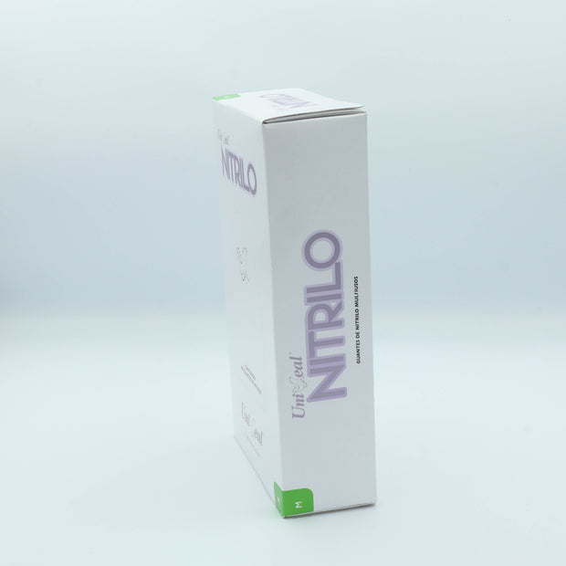 GUANTE NITRILO MULTIUSOS PURPURA METALICO M C/100 PZAS UNISEAL