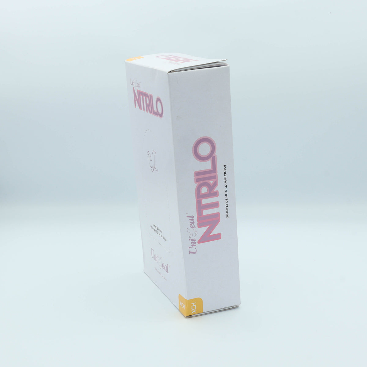 GUANTE NITRILO MULTIUSOS ROSA METALICO XCH  C/100 PZAS UNISEAL