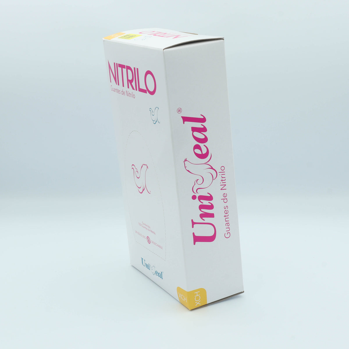 GUANTE NITRILO ROSA XCH C/100 PZAS UNISEAL