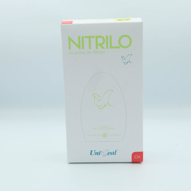 GUANTE NITRILO VERDE CH C/100 PZAS UNISEAL