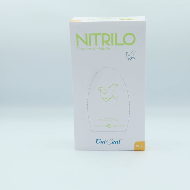 GUANTE NITRILO VERDE XCH C/100 PZAS UNISEAL