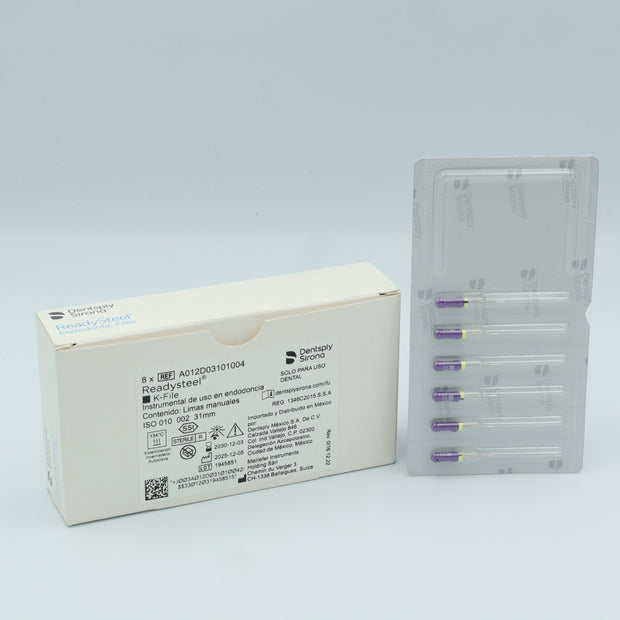JGO. DE LIMAS K-FILE ACCESORIA #10 31 MM DENTSPLY