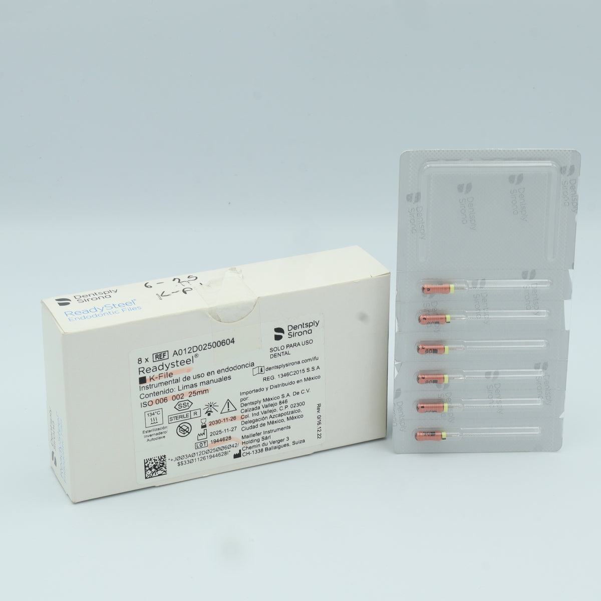 JGO. DE LIMAS K-FILE ACCESORIA #6 25MM DENTSPLY