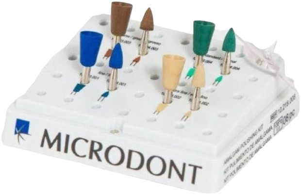 Kit de Pulido para Amalgama Microdont C/8 Piezas