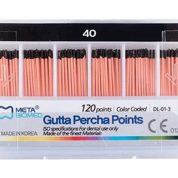 PUNTAS DE GUTAPERCHA ACCESORIA #40 META BIOMED