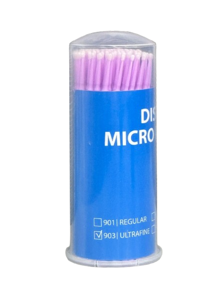Microbrush Ultra Fino Fushanhemao 100 pzas | Uso dental
