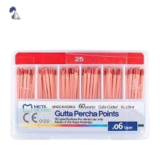 Puntas de Gutapercha Accesorias #25 Meta Biomed para Endodoncia