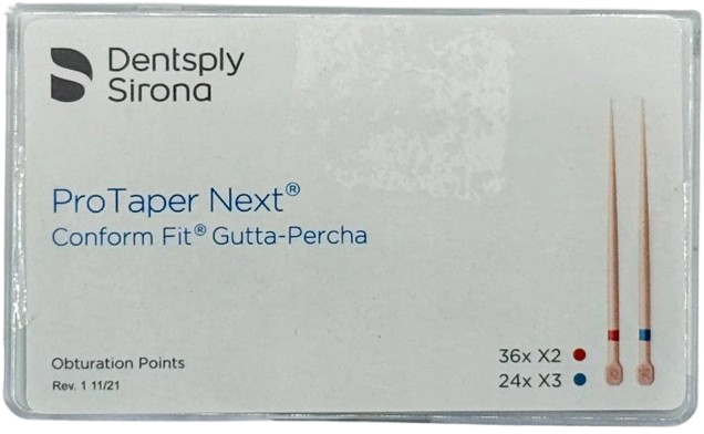 Puntas de Gutapercha ProTaper Next X2-X3 Dentsply para Endodoncia
