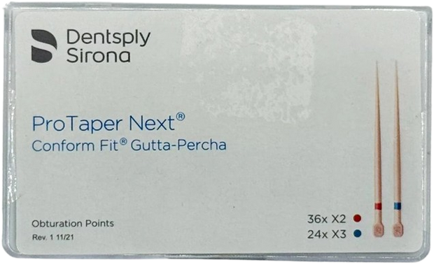 Puntas de Gutapercha ProTaper Next X2-X3 Dentsply para Endodoncia